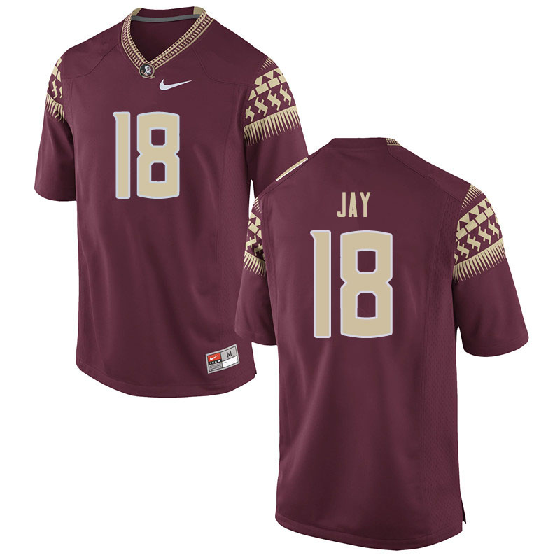 Men #18 Travis Jay Florida State Seminoles College Football Jerseys Sale-Garnet - Click Image to Close